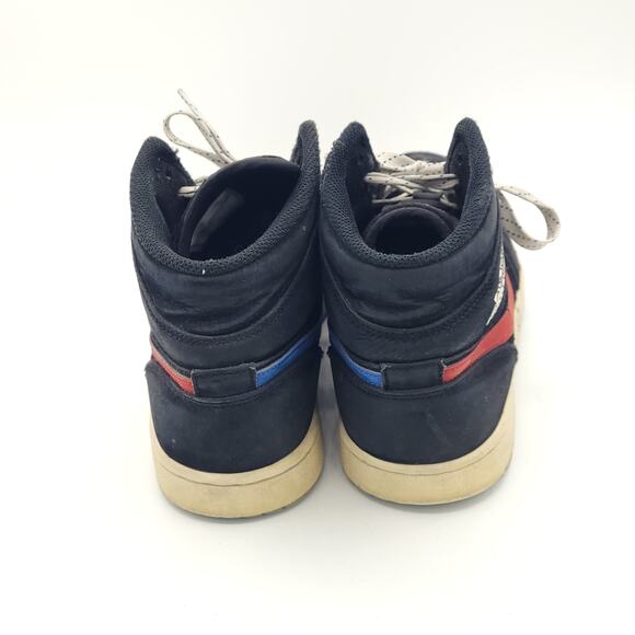 Nike Air Jordan 1 Mid Swoosh 554724-065 black blue red men\'s size 9 main image 8